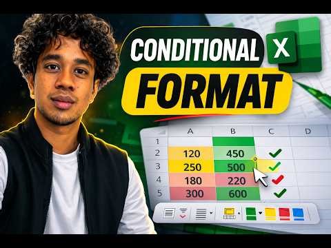Excel Conditional Formatting Tutorial👌 | Auto Highlight Cells in Excel (Easy)