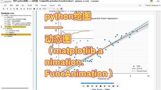B37 python绘图——动态图（matplotlib.animation.FuncAnimation）
