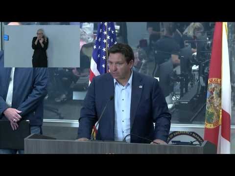 Gov. Ron DeSantis holds news conference ahead of Hurricane Isaias