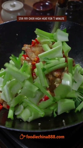 EASY STIR-FIRED BOK CHOY WITH MEAT RECIPE #recipe #cooking #chinesefood #bokchoy #meat #vegetables