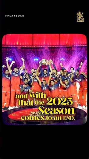 And with that the 2025 season comes to an end... Good night | RCB