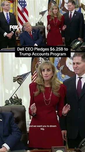 Michael and Susan Dell are pledging $6.25B to the Trump Account Program. #news