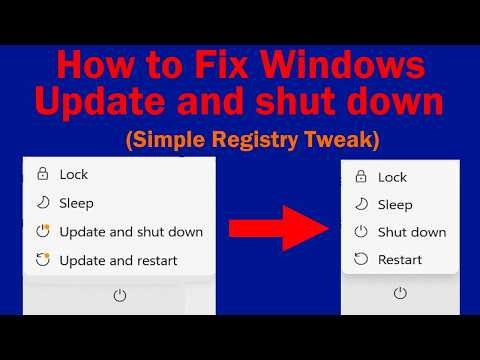 How To Disable Windows Update and shut down
