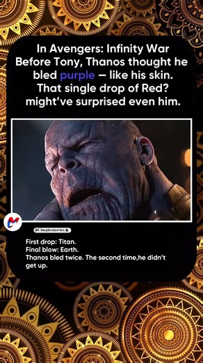 in avengers: infinity war, tony stark became the first hero to make thanos bleed.