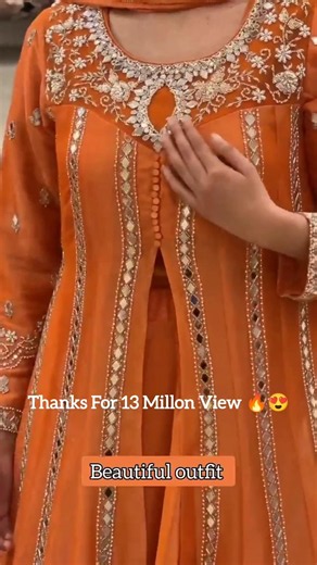 Stunning Heavy Mirror Work Front Slit Anarkali With Lehenga 2026 ✨ #shorts #fashion #viral #trending