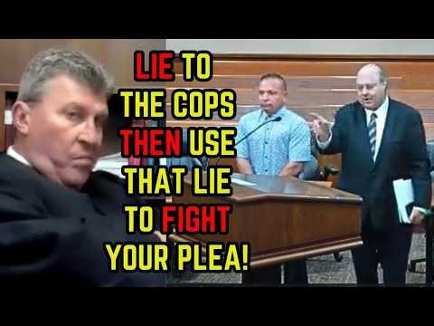 Lie to Cops, Then Blame the Plea? Judge Explodes!