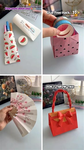 4 easy Craft ideas👀✨ #shorts #art #diy #craft #youtubeshorts