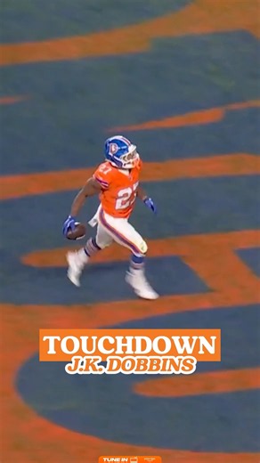 2️⃣7️⃣ runs it in 🙌 #touchdown #dobbins #throwback #broncos #nfl