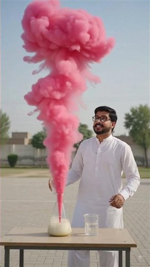 Pink Elephant Toothpaste Experiment | KI + H₂O₂ Amazing Oxygen Foam Reaction