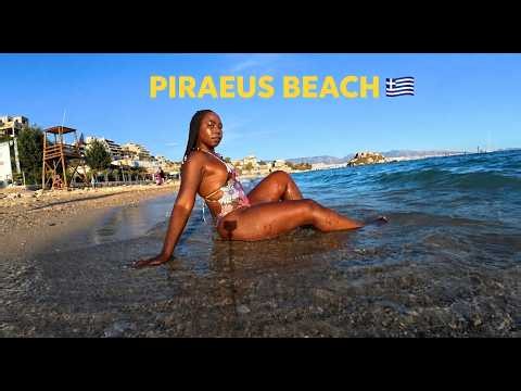 First Day At The Beach In Athens Greece !! Mediterranean Sea