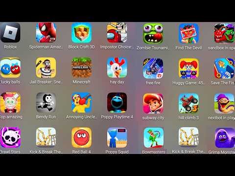 Poppy Playtime 4,Minecraft,Block Craft 3D,Nextbot In Playground,The Amazing Spider-Man 2,Red Ball 4