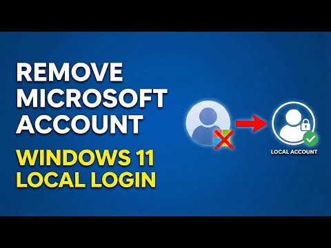 How to Remove Microsoft Account Windows 11 | Switch to Local User