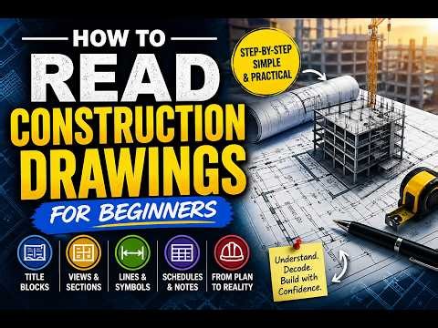 How to Read Construction Drawings for Beginners (Step-by-Step Blueprint Mastery)