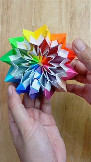 origami Fireworks 🎇🌈 #origami #diy #star #fidgettoys