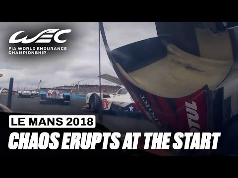 Absolute CHAOS at the Start 🫨 | 24 Hours of Le Mans 2018 | FIA WEC.mp4