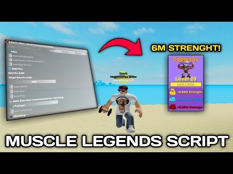 [BEST🔥] Muscle Legends Script | GenX | Auto Farm, Auto Rebirth, Auto Glitch | No key | Pastebin 100%