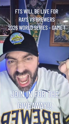FTS will be LIVE for Rays Vs. Brewers - World Series - Game 1 #brewers #rays #mlb #worldseries