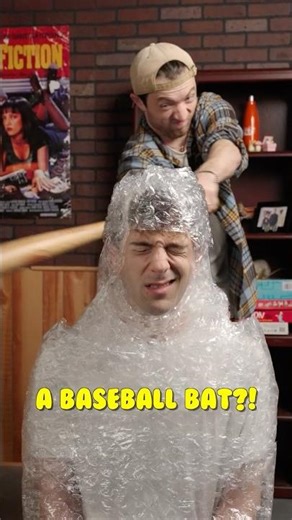 Can Bubble Wrap Stop A Baseball Bat?!