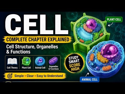 Cell | Complete Chapter Explained | Cell Structure, Organelles & Functions | Biology