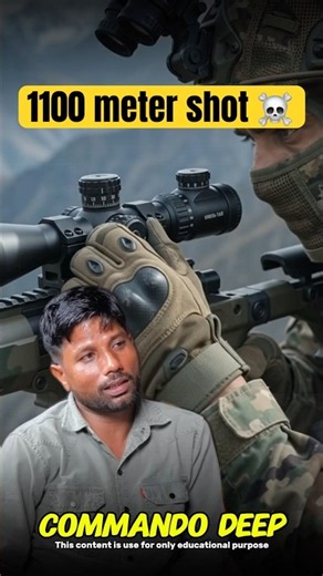 Para sf sniper shot 🥶☠️ 1100 meter | Nand Kishore | #parasfattitude #army