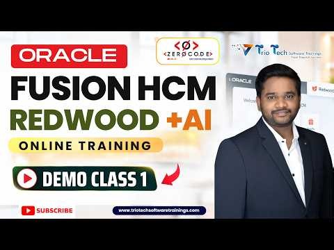 Oracle Fusion HCM Training | Redwood + AI | Build Skills for the Next Step in Your Career | Demo 1