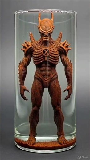 Rusty Alien X Figurine Rust Removal | Extreme Macro Acid Cleaning