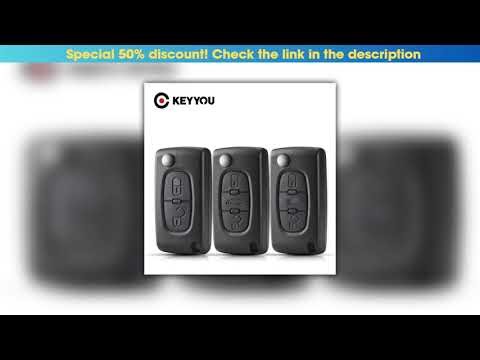 Best KEYYOU 30X Remote key Case For Peugeot 207 307 308 407 607 807 For Citroen C2 C3 C4 C5 C6 Flip