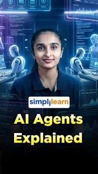 What Are AI Agents? | Introduction To AI Agents 2026 | AI Agents Explained | #Shorts | #Simplilearn