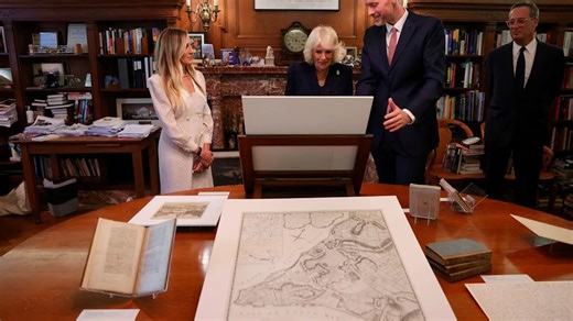Queen Camilla visits New York Public Library joined by Sarah Jessica Parker, Anna Wintour