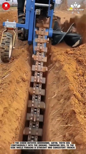 Chain Trencher Machine Operation: Deep and Clean Trench Cutting for Farm Irrigation