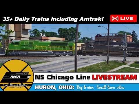 Huron, Ohio, USA | LIVE Train Camera