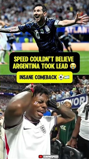 Speed crying after Argentina took lead 😭😭