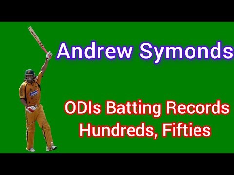 Andrew Symonds Batting Records | ODIs Career records | Hundreds | Fifties | Cricket | Australia Team