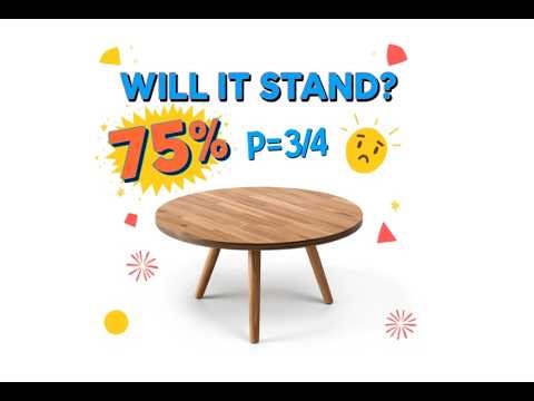 The Table Problem: A Beautiful Probability Puzzle | Can 3 Random Legs Hold a Table?