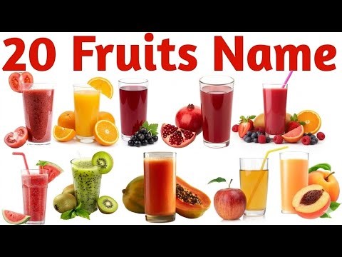 20 Furite Names for Kids | Learn 20 Types of Furite Name in English |