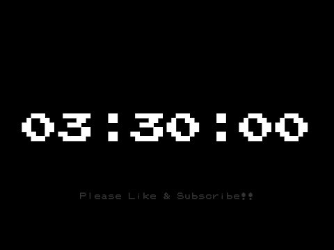 03 HOUR 30 MINUTE - TIMER & ALARM - FULL HD - COUNTDOWN