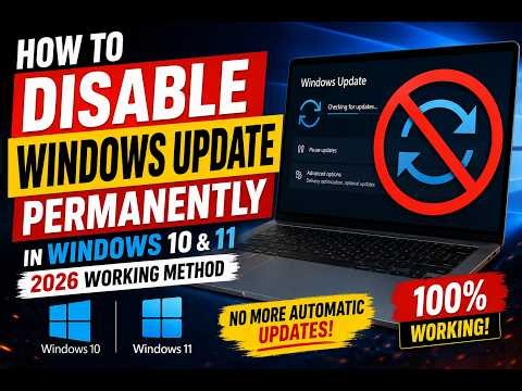 How to Disable Windows Update Permanently in Windows 10 & 11 (2026 Working Method)