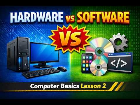 Computer Fundamentals Chapter 2 | What is Hardware and Software? | Hardware and Software Explained