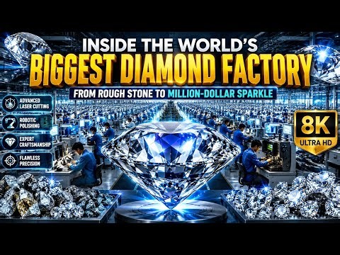 Inside the World's Biggest Diamond Cutting Factory | From Rough Stone to Brilliant Diamond