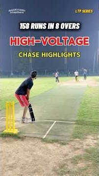 High Voltage Crowd Cheering 😱 Batsman Hitting Huge Sixes in Intense Chase 🔥 #cricket #shorts #t20