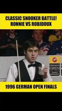CLASSIC BATTLE 😱🔥 | Ronnie vs Robidoux | German Open 1996 Final