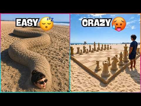 Level 1 to 100 Sand Sculptures