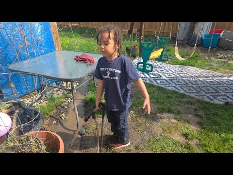 Water Play & Mud Pool Fun! 💦🏠 Kids Outdoor Adventure