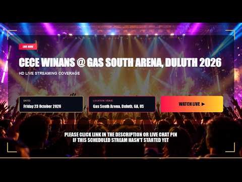 🔴LiVE Cece Winans @ Gas South Arena, Duluth 2026 (live) - stream