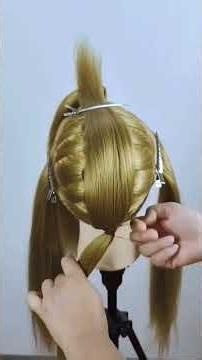 Hairstyle tutorial #hairstyle #braids #hairtutorial #easyhairstyle #foryou #shorts #fyp