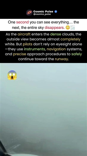 The Sky DISAPPEARS in Seconds When Pilots Enter Clouds! 😳☁️✈️ #shorts #trending #viral #airplane