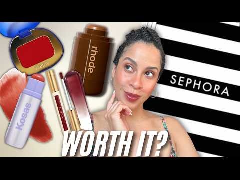 SEPHORA HAUL Rhode Bronzer, Kosas Multistick, Gucci Tint & Violette FR Plume Blush — Worth It?