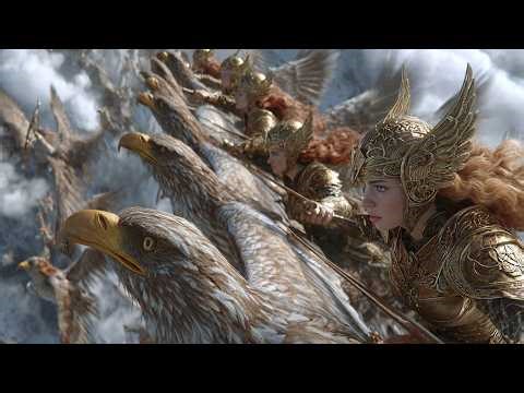 The Battle of Skyl-Hem: Amazons vs Orcs #aiart #fantasy #gameofthrones throne #lordoftheringsmusic