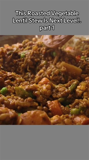 This Roasted Vegetable Lentil Stew Is Next Level! #cooking #recipes #cook #usa