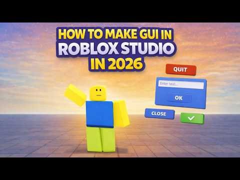 How to Make GUI in Roblox Studio in 2026 (Full Guide)